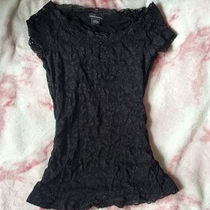 Lace Black Shirt